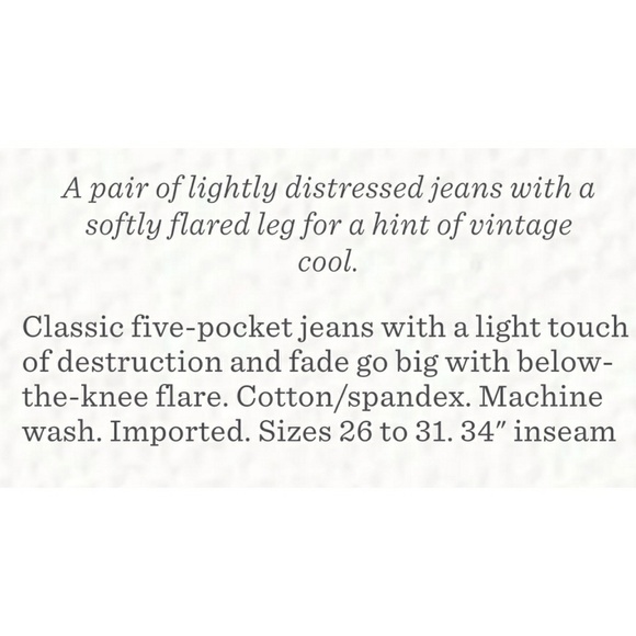 🛑LAST PAIR🛑 🌿BANK NYC Faded Flare Fit Jeans🌿 - Picture 6 of 6